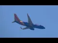 Southwest Airlines Boeing 737-7H4 WN2745 N455WN landing to ISP Airport over my house from BWI