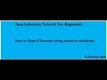 How to Launch Internet Explorer using Selenium WebDriver
