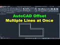 AutoCAD Offset Multiple Lines at Once
