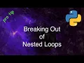 Python Tips and Tricks Breaking out of Nested Loops