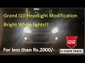 Modified Hyundai Grand i10 Headlights