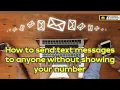 Secret App - How to send text messages to anyone without showing your number