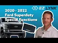2020 - 2022 Ford Superduty Special Functions with the EZ LYNK Auto Agent 3 and App