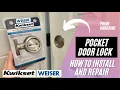 How to Install and Repair your Pocket Door Lock on a Sliding Door