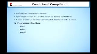 Conditional Compilation-Preprocessor Learn C Programming Learning C Language