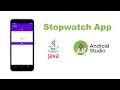 How to make a stopwatch app in android studio