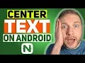 How to Vertically Center Label Text in NativeScript Android Tutorial