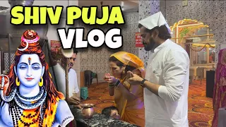 Shiv Pooja Vlog 🛕| Poonam & Abhi
