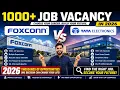 1000 Job Vacancies 2026 Foxconn vs Tata Electronics Which Company is Better Hiring Update