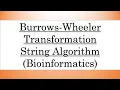05 Pattern Matching using BWT Burrows-Wheeler Transformation String algorithm Bangla