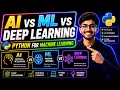 AI vs ML vs Deep Learning Python for Machine Learning