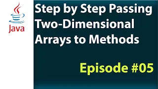 Step by Step Passing 2D Arrays to Methods in Java Episode
