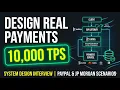 Design a REAL Payment System like PayPal 10 000 TPS System Design Interview
