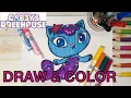 Draw and Color MerCat Gabby s Dollhouse Coloring Page Coloring s for kids Drawing Ideas