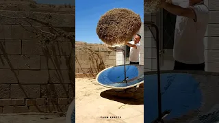 النار بالطاقة الشمسية  كيفية إشعال القش باستخدام شعاع الشمس دندنها