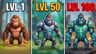 Age of Apes Ad Review🦍 Evolve Cyber Gorilla To Crush Mutant Horde!