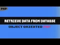 Retrieve Data from Database with PHP EASY WAY TO CODE 2020