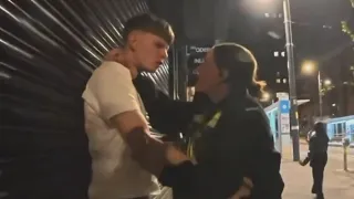 controversy erupts over footage of outnumbered uk man arrested following confrontation