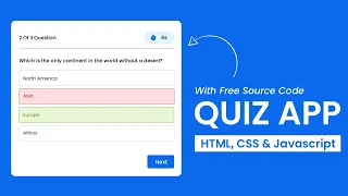 Quiz App With Javascript Step By Step Javascript Project