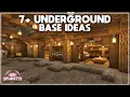 7 UNDERGROUND Base Ideas for Survival Minecraft 1 19