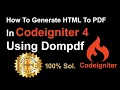 How To Generate HTML To PDF In Codeigniter Using Dompdf Dompdf In Codeigniter 4