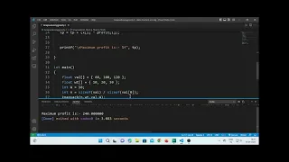 KNAPSACK PROBLEM USING GREEDY METHOD IN C LANGUAGE CODE