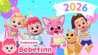 Selamat Ulang Tahun, Pinkfong! | Lagu Happy Birthday + lain | Bebefinn Indonesia