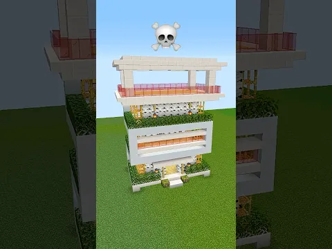 Minecraft Modern House Build Battle - Noob vs Pro vs Hacker vs God #shorts #minecraft