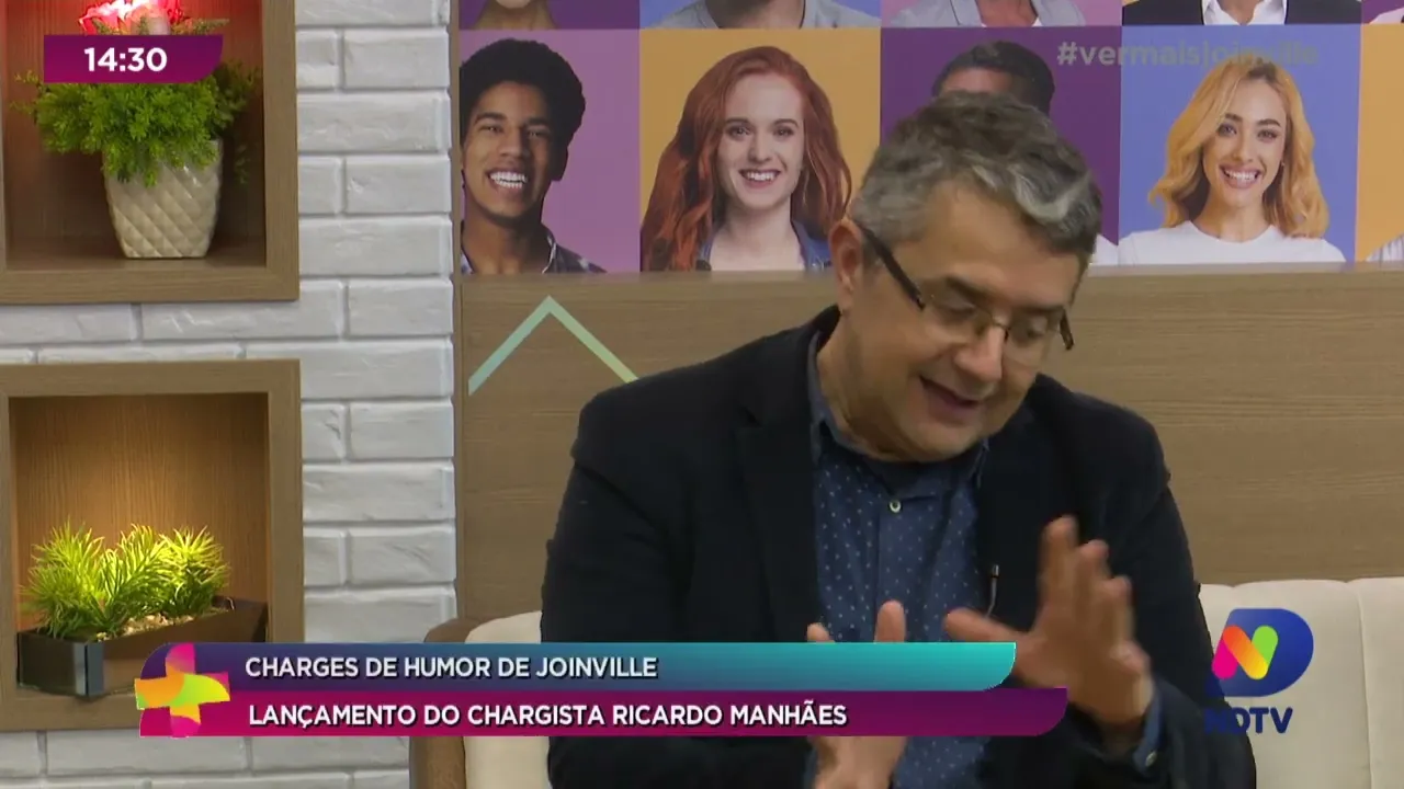 Charges de humor de Joinville: lançamento do chargista Ricardo Manhães