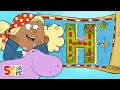 A Hidden Treasure Hunt on H Island Alphabet Cartoon For Kids