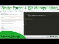 Update Queries GFG POTD Easy Explanation Hindi Bit Manipulation Brute Force