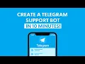 Create a Telegram Customer Support Ticket Bot in 10 Minutes
