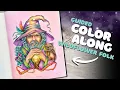 Color Along Guided Step-by-Step Tutorial Christine Karron s Wildflower Folk Wizard