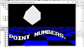 Java 3D from scratch - 3D Demo Test using fixed-point math only integer numbers