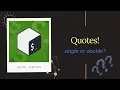 Bash How to use quotes double and single quotes easy steps Tutorial