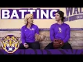 Kim Mulkey and Kramer Robertson Take Batting Practice