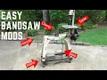 Easy Horizontal Bandsaw Modifications - Upgrades for Jet and Harbor Freight 4x6 5x6 Metal Saws