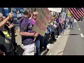 Crowds line up at Courthouse Square for Hands Off protest in Santa Rosa