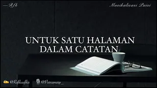 Download Untuk Satu Halaman Dalam Catatan || Musikalisasi Puisi MP3