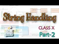 String Handling Part-2 Class-10 ICSE