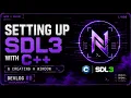 Setting up SDL3 with C Creating a Window DevLog