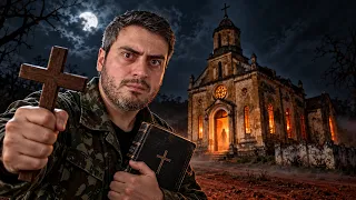Passei a Noite em uma Igreja Mal-Assombrada Assustadora