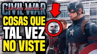 CAPITÁN AMÉRICA: CIVIL WAR Super Bowl Trailer - Cosas Que Tal Vez No Viste