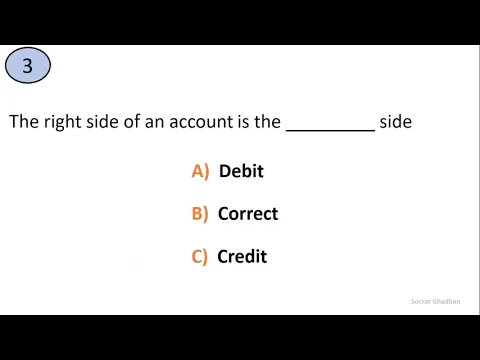 Download MP3 Accounting Quiz Questions and Answers: Recording Process debit and credit