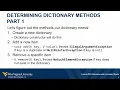 Lecture Dictionaries