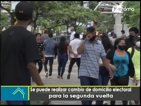 ¿Se puede realizar cambio de domicilio electoral para la segunda vuelta?