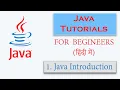 Java Tutorial Series Part-1 Java Introduction