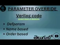 Parameter - override defparam Name