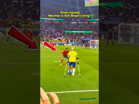 Even Injured, Neymar Is Still Brazil’s King 🇧🇷👑 #usa #fifa #fifa2026