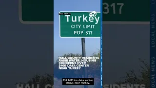 Hall County residents raise water housing concerns over 10B data center near Turkey